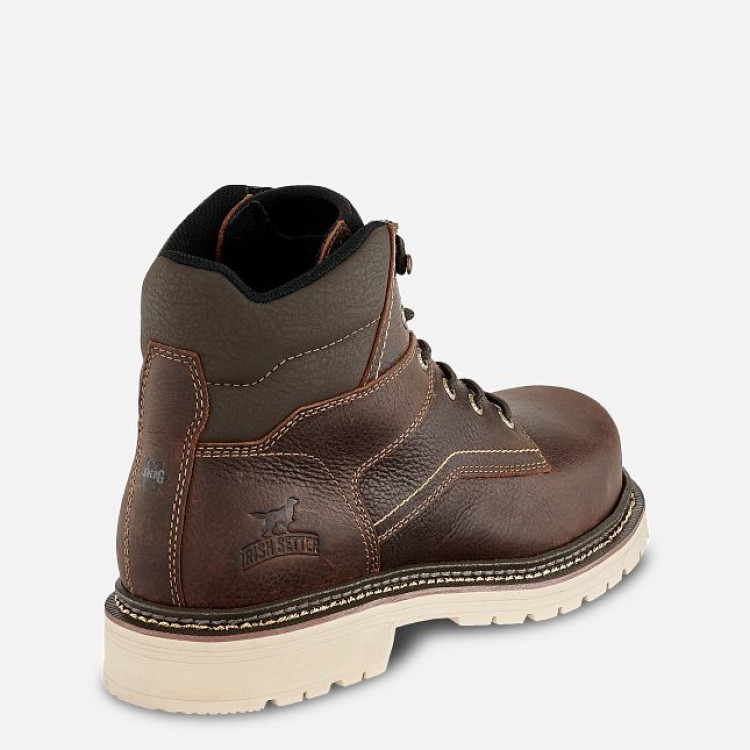 Irish Setter Men's 83618 6-Inch Steel Toe Work Boots - Waterproof, Safety Rated, Flexible Comfort - View #7